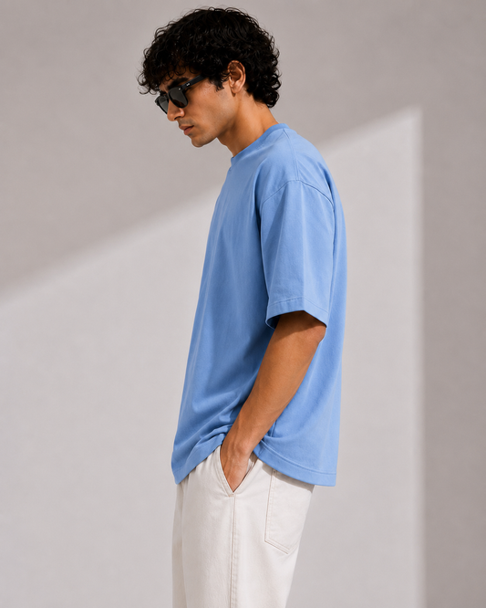 VALDIMO Premium Oversized T-Shirt – Sky Blue