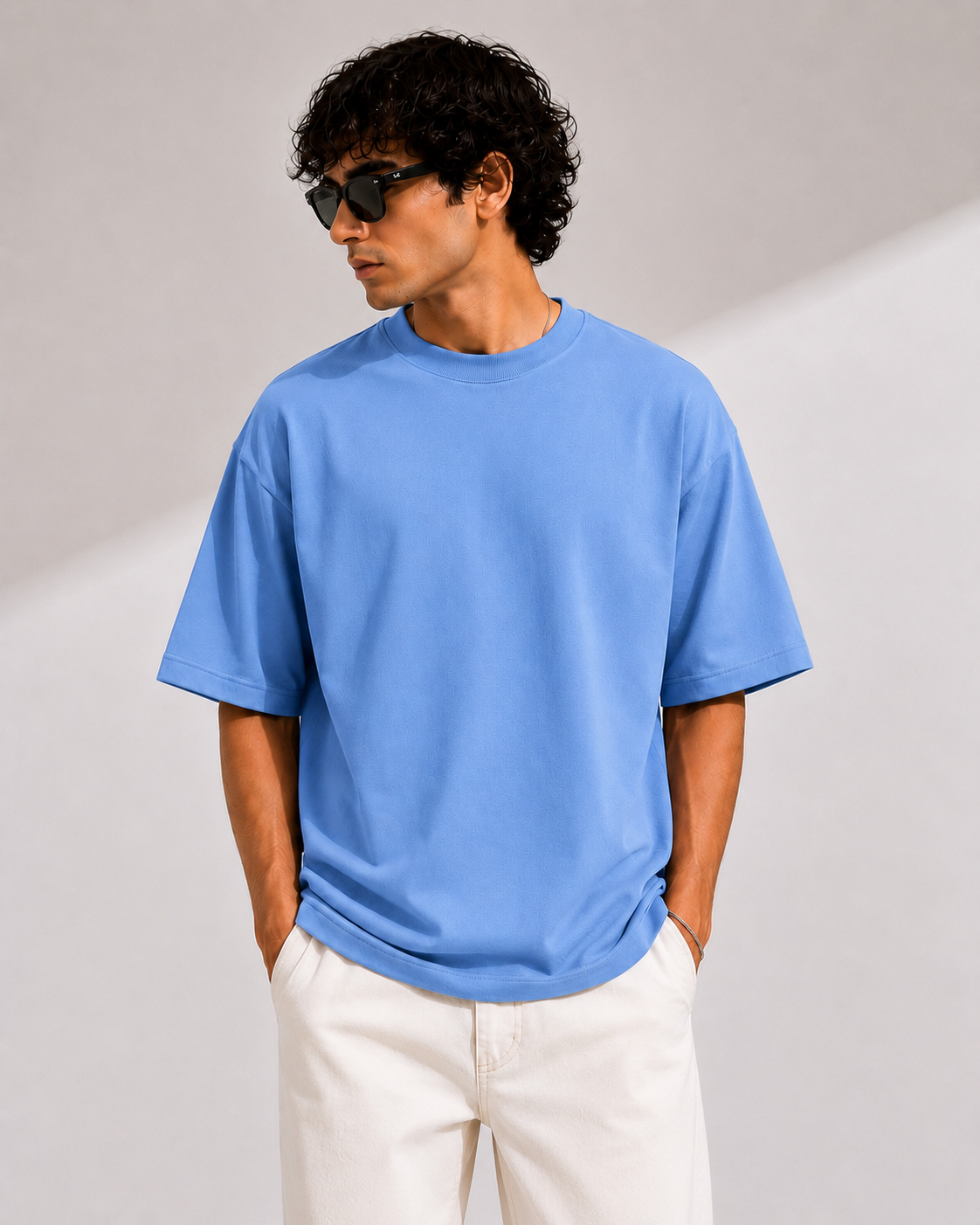 VALDIMO Premium Oversized T-Shirt – Sky Blue