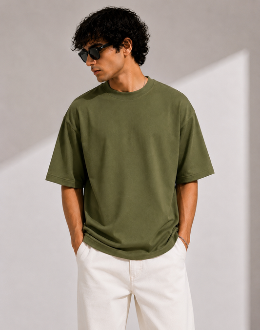 VALDIMO Premium Oversized T-Shirt – Olive Green