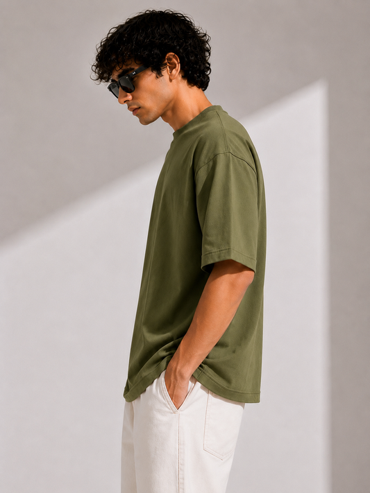 VALDIMO Premium Oversized T-Shirt – Olive Green