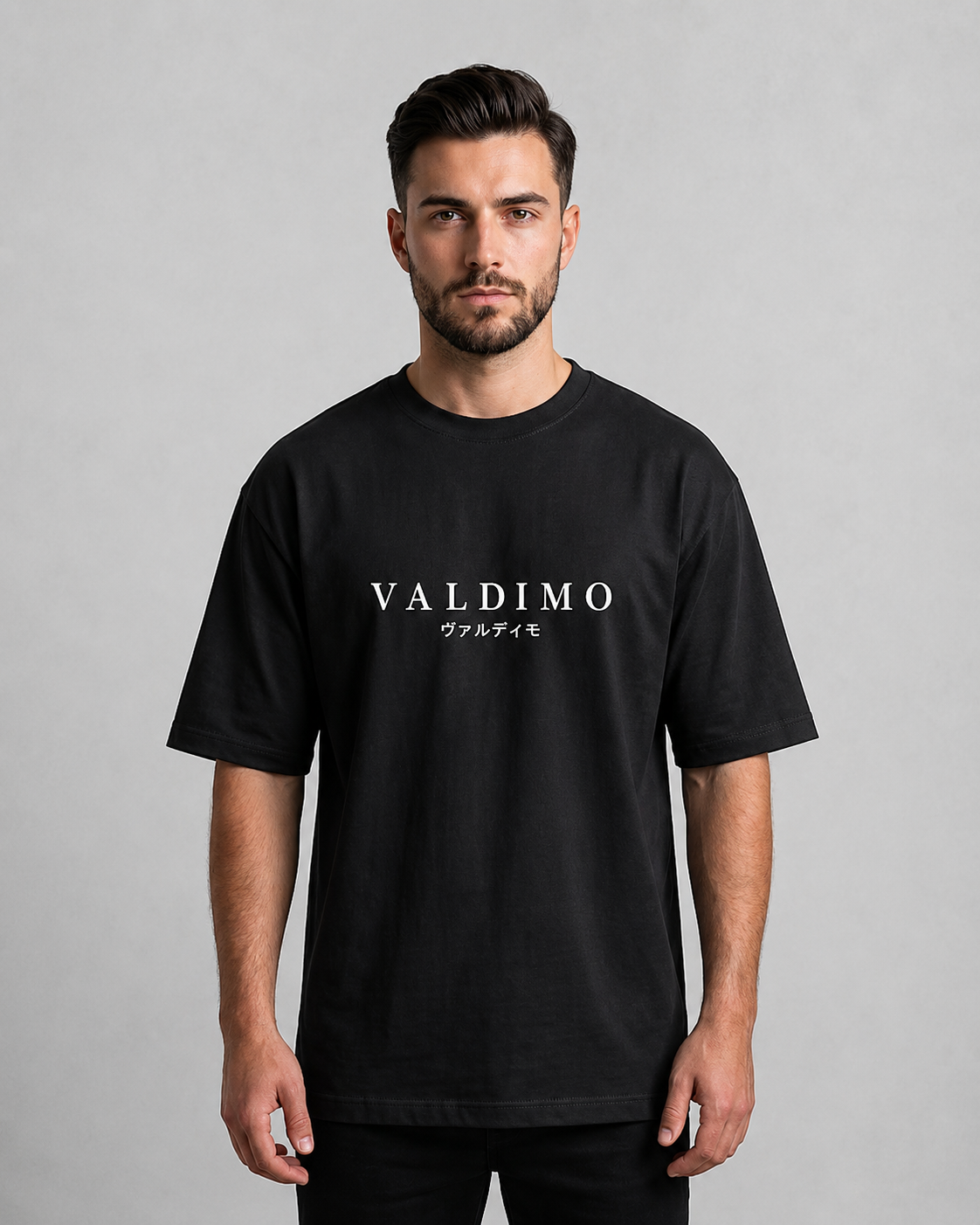 VALDIMO Kyoto Temple Graphic Oversized T-Shirt – Black