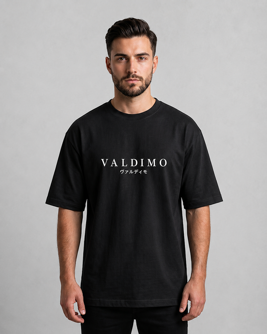 VALDIMO Kyoto Temple Graphic Oversized T-Shirt – Black