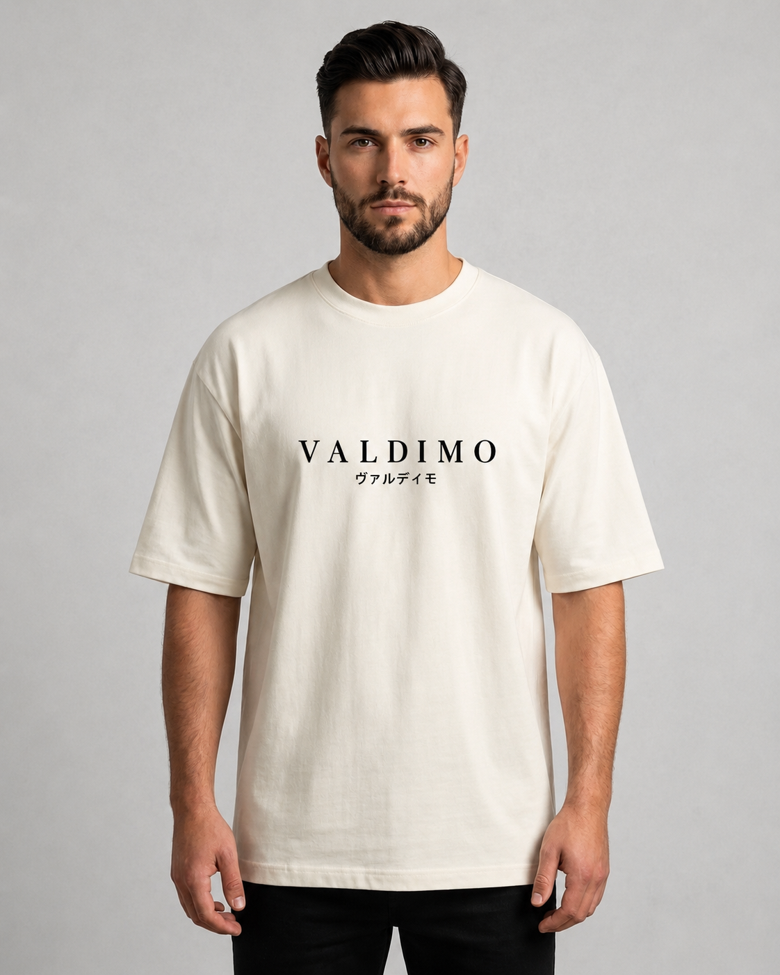 VALDIMO Kyoto Temple Graphic Oversized T-Shirt – Off white